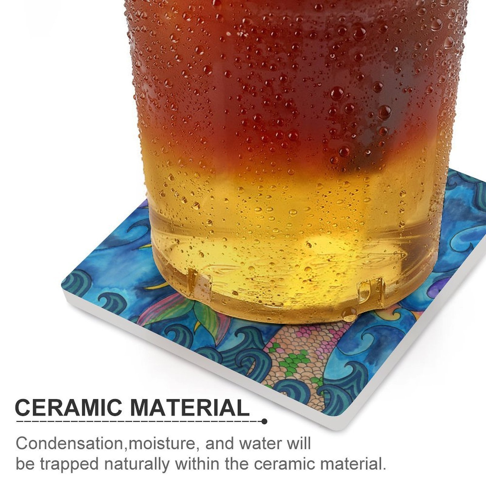 Ceramic Coasters (Square) - Image 3