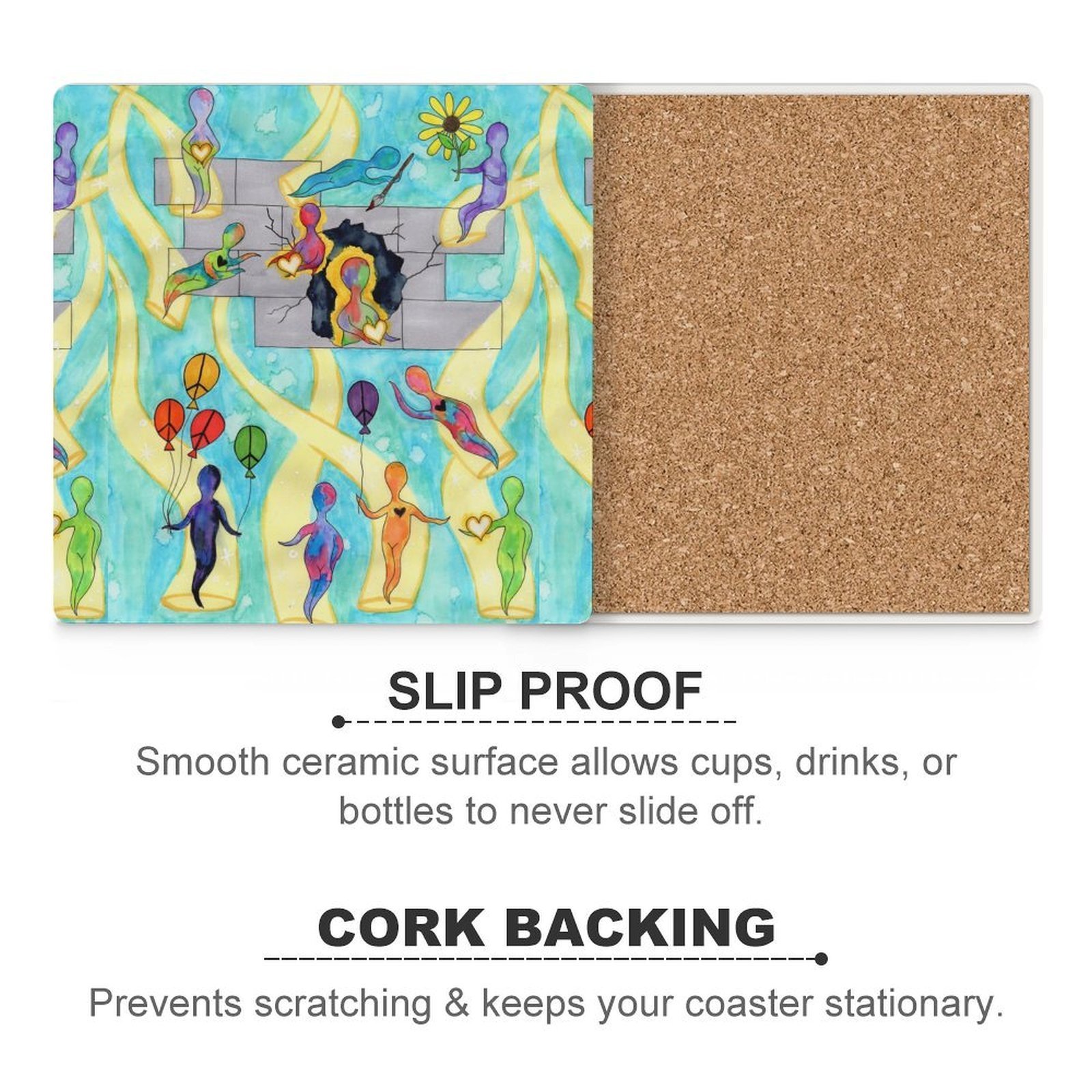 Parades Of Connection Ceramic Coasters (Square) - Image 5