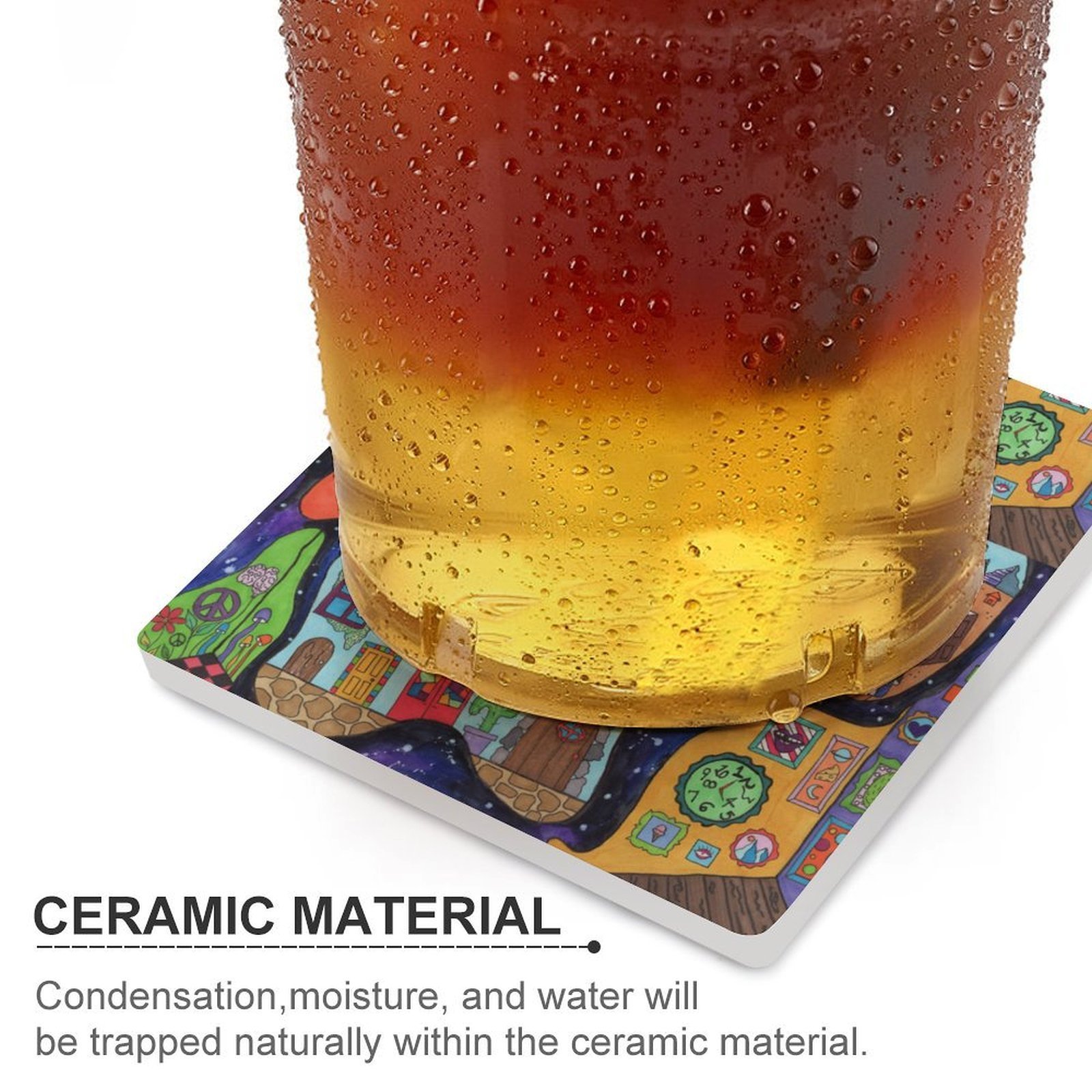 A Penny For Your Thoughts Ceramic Coasters (Square) - Image 3