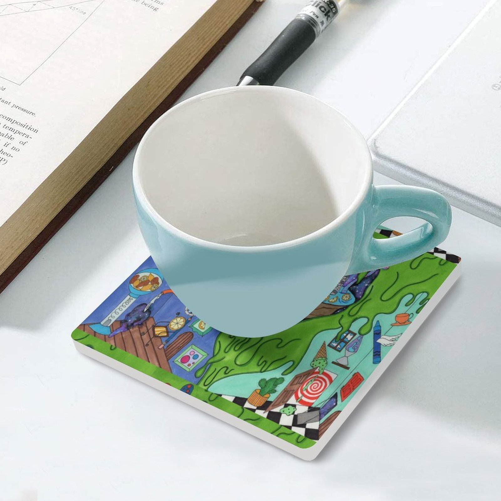 The Other Room Ceramic Coasters (Square) - Image 4