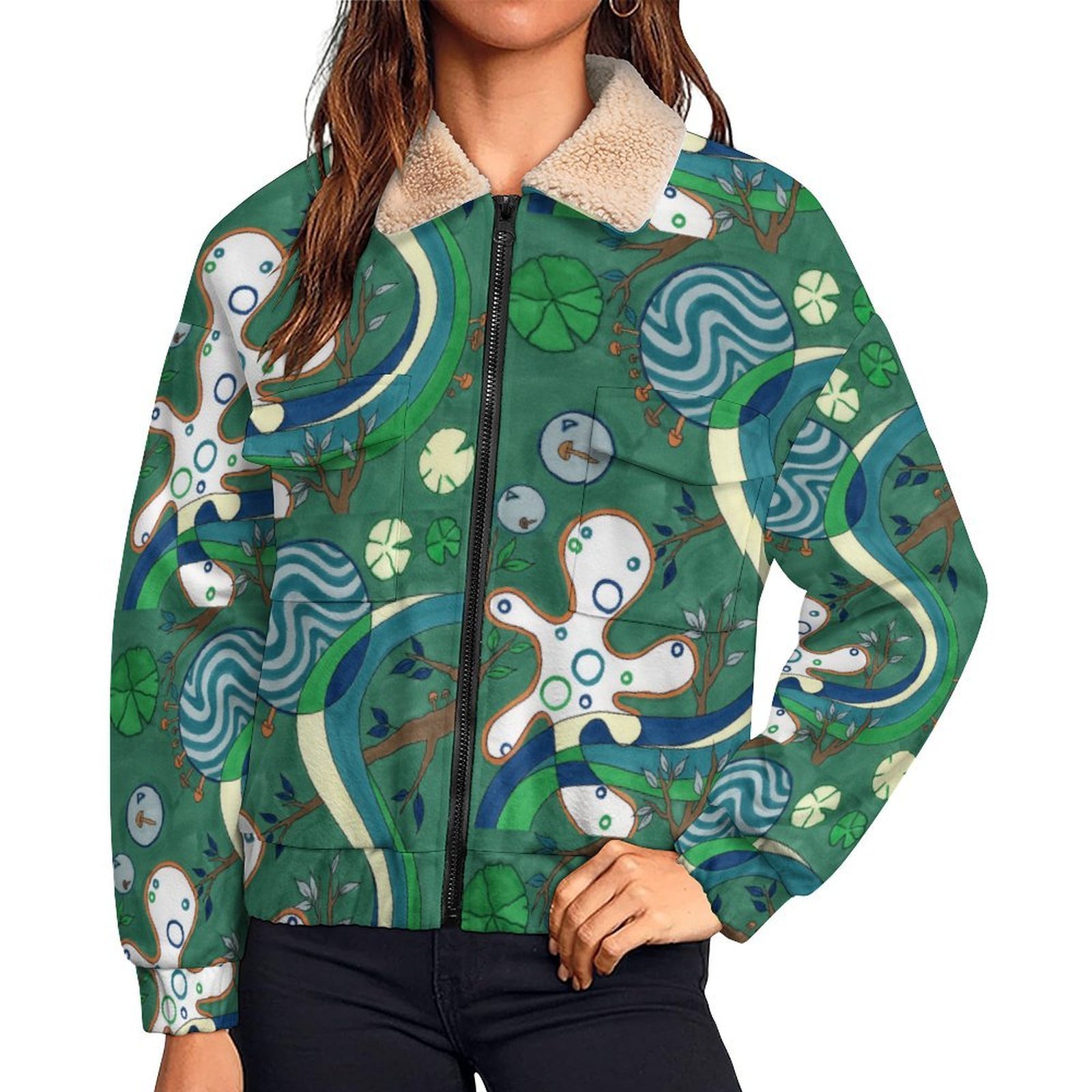 Patch Pocket Fleece Jacket