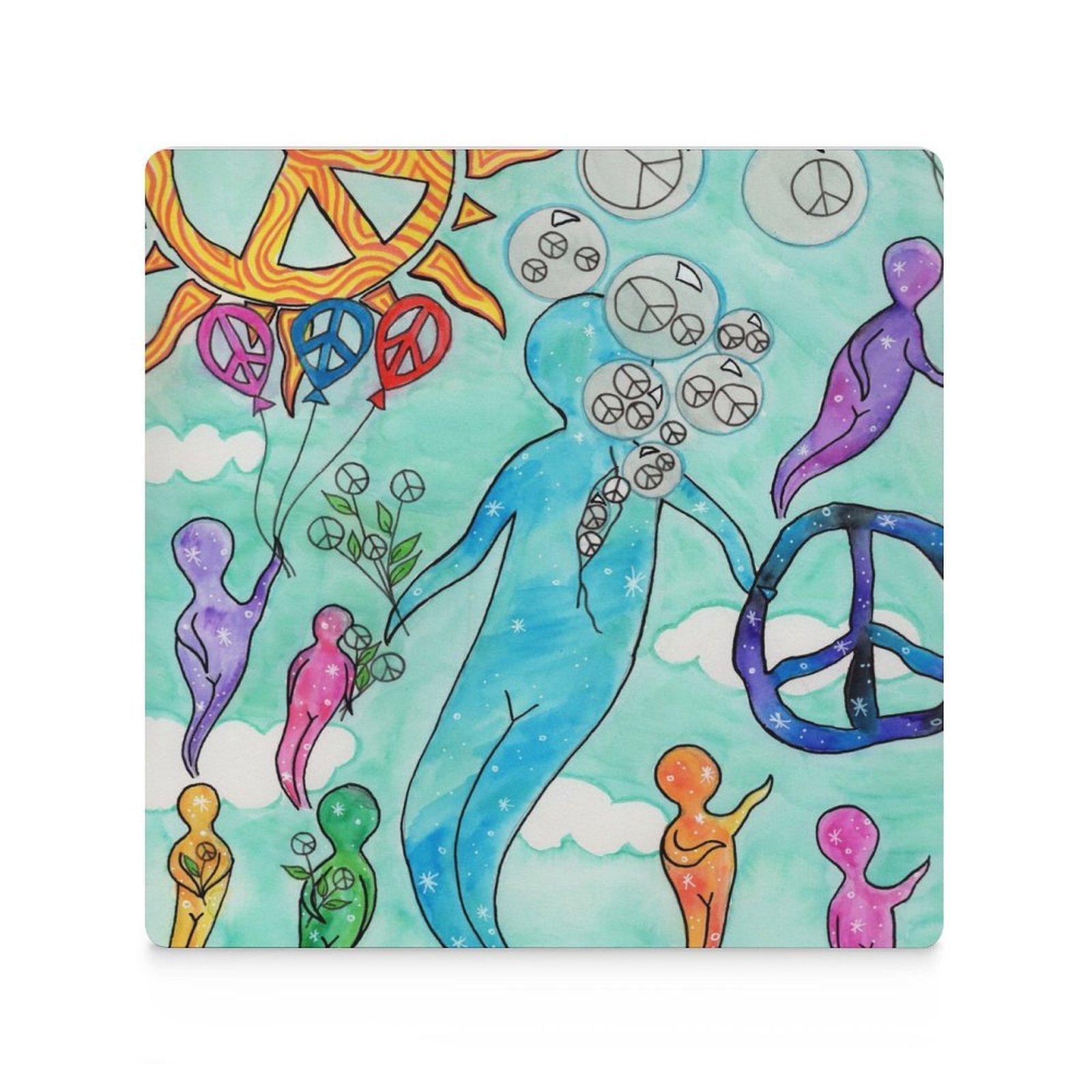 Peace Comes From Within Ceramic Coasters (Square) - Image 2
