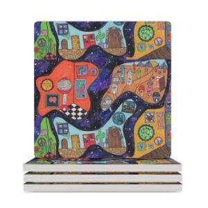 A Penny For Your Thoughts Ceramic Coasters (Square)
