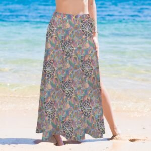Twilight Zone Knotted Long Swimwear Cover Up