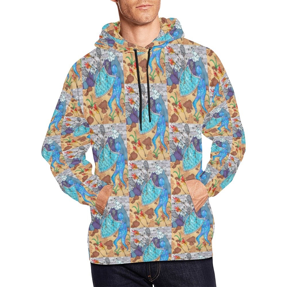 Ephesians 6:16 All Over Print Hoodie (USA Size) (Model H13) - Image 4