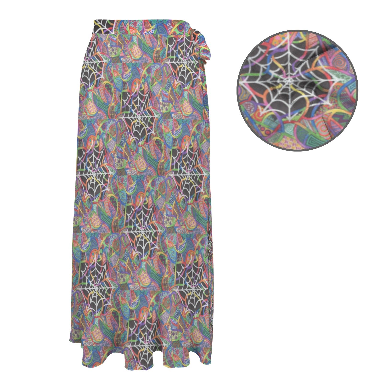 Twilight Zone Knotted Long Swimwear Cover Up - Image 4