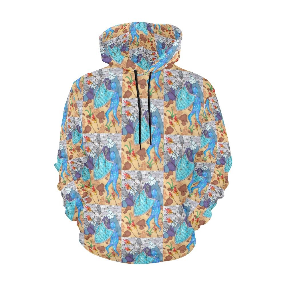 Ephesians 6:16 All Over Print Hoodie (USA Size) (Model H13) - Image 2